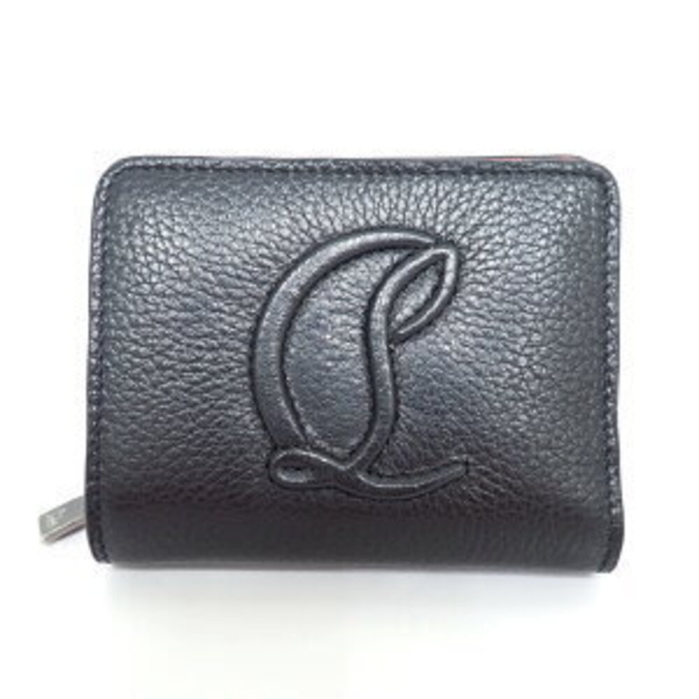 Christian Louboutin Bi fold WalletLeather Black Red By My Side